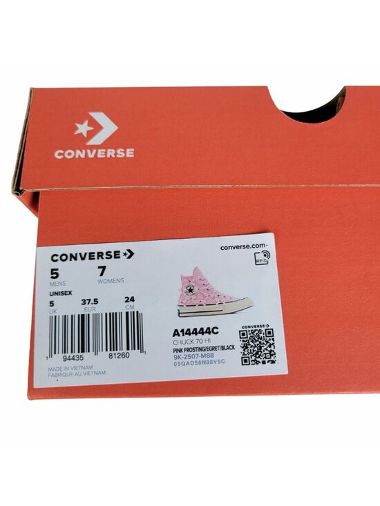 ⭐Converse Chuck 70 Hi Bow Edgy Studded Size 5 Men\'s Shoes Sneakers Pink A14444C⭐ main image 5